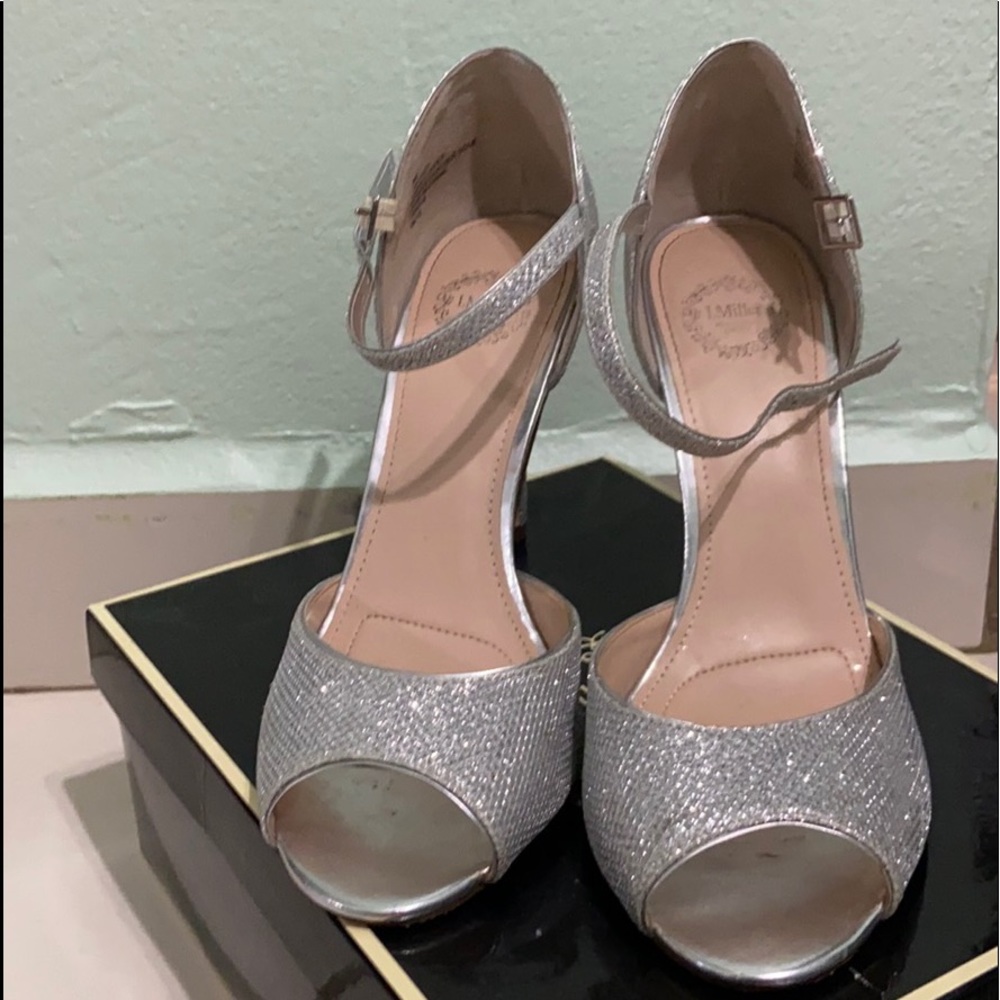 Silver High heels